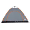  5 személyes szürke és narancs felugró kempingsátor