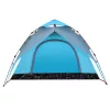  3 személyes kék kupola alakú felugró kempingsátor