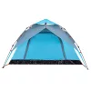  4 személyes kék kupola alakú felugró kempingsátor
