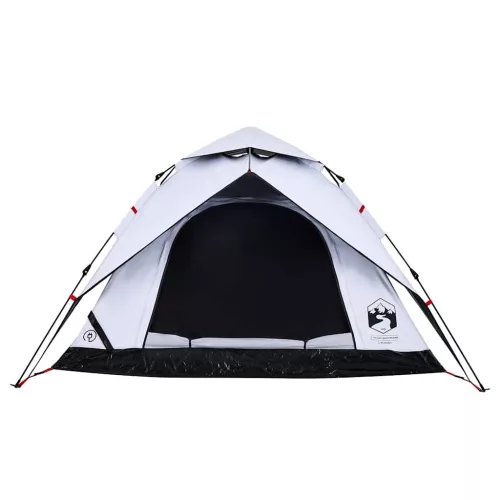  4 személyes fehér sötétítőszövet felugró kempingsátor