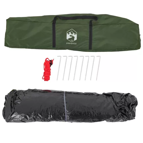  5 személyes zöld kupola alakú felugró kempingsátor