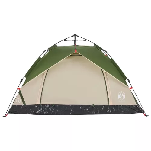  2 személyes zöld kupola alakú felugró kempingsátor