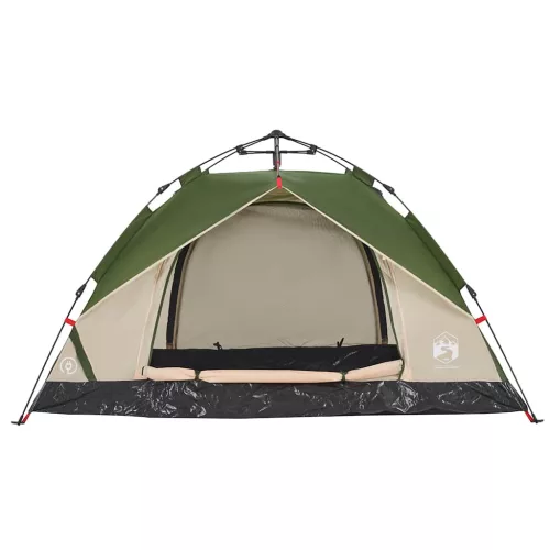  2 személyes zöld kupola alakú felugró kempingsátor