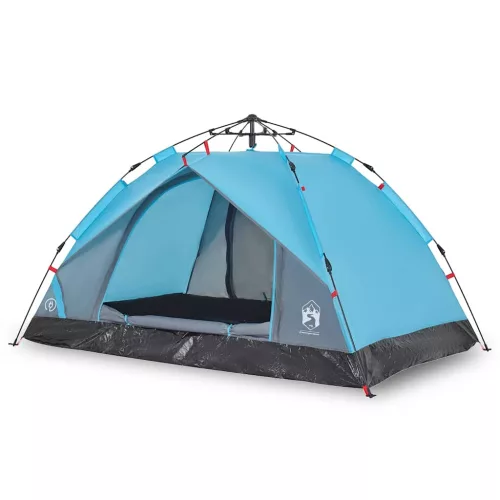  2 személyes kék kupola alakú felugró kempingsátor