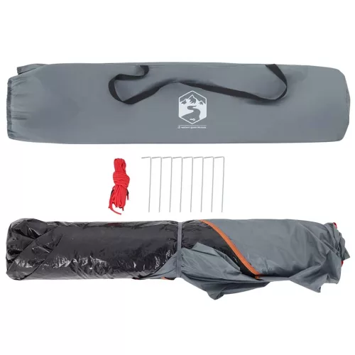  2 személyes szürke és narancs kupola alakú felugró kempingsátor