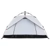  2 személyes fehér sötétítőszövet felugró kempingsátor