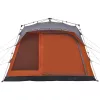  7 személyes szürke és narancs családi kempingsátor