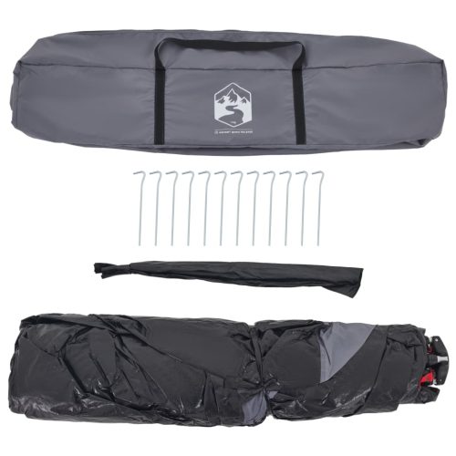  4 személyes szürke és narancs kupola alakú kabin kempingsátor