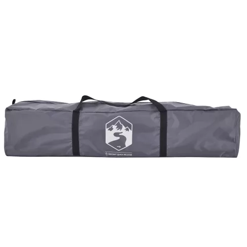  3 személyes szürke és narancs kupola alakú felugró kempingsátor