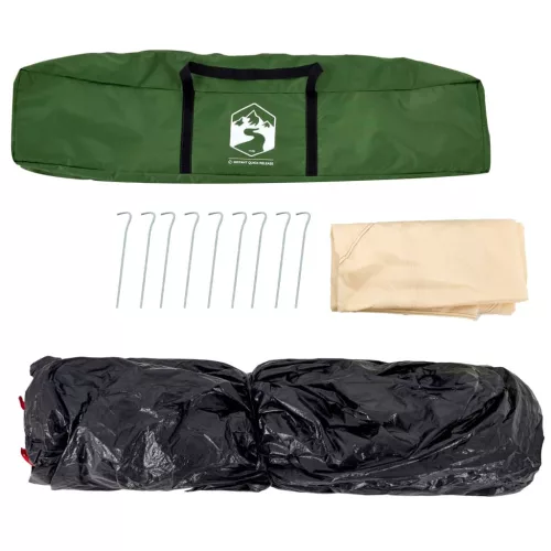  4 személyes zöld kupola alakú felugró kempingsátor