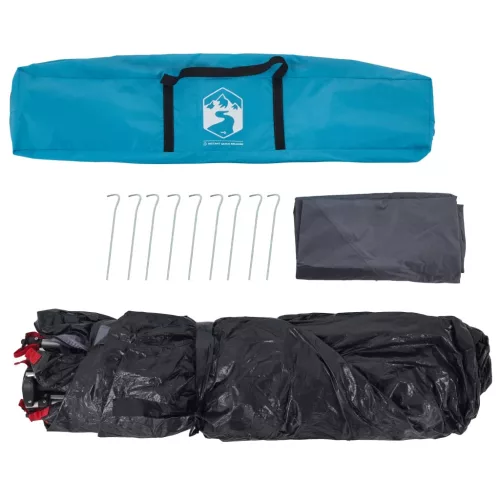  4 személyes kék kupola alakú felugró kempingsátor