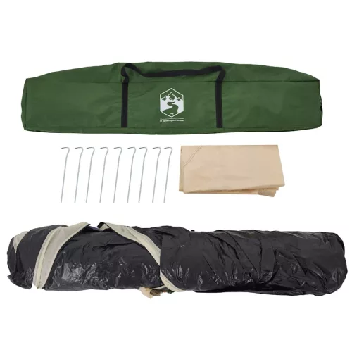  6 személyes zöld gyorskioldó kupola alakú családi sátor