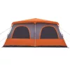  8 személyes szürke és narancs gyorskioldó kupola családi sátor