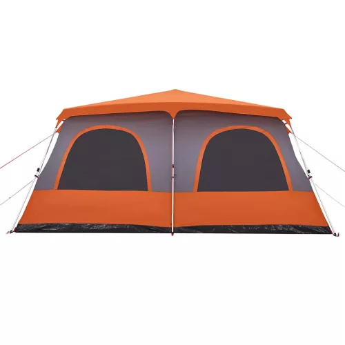  8 személyes szürke és narancs gyorskioldó kupola családi sátor