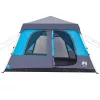  10 személyes kék kupola alakú felugró családi sátor