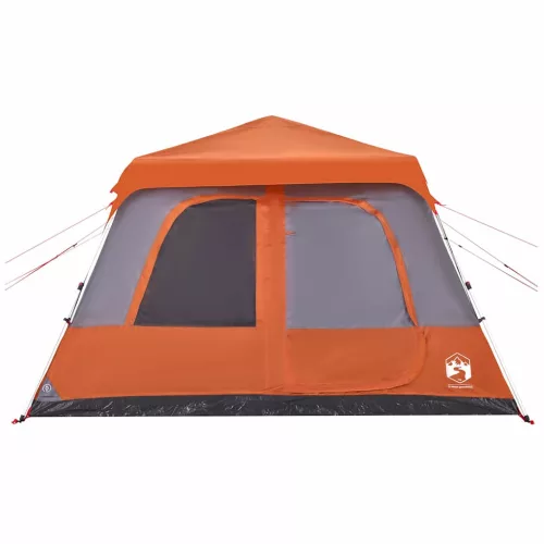  10 személyes szürke és narancs felugró családi kupolasátor