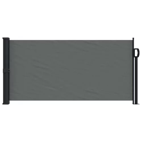  antracitszürke behúzható oldalsó napellenző 100 x 300 cm