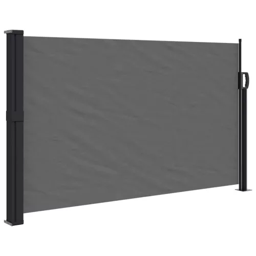  antracitszürke behúzható oldalsó napellenző 117 x 300 cm