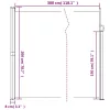  antracitszürke behúzható oldalsó napellenző 200 x 300 cm