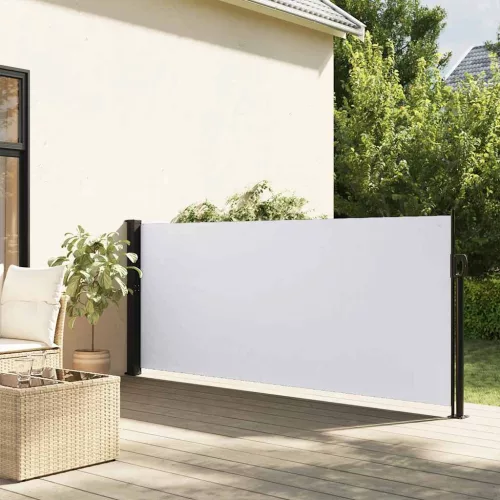  fehér behúzható oldalsó napellenző 100 x 500 cm