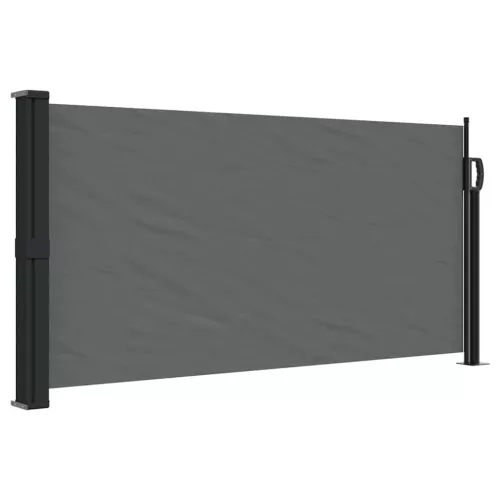  antracitszürke behúzható oldalsó napellenző 100 x 500 cm