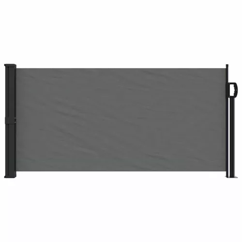  antracitszürke behúzható oldalsó napellenző 100 x 500 cm