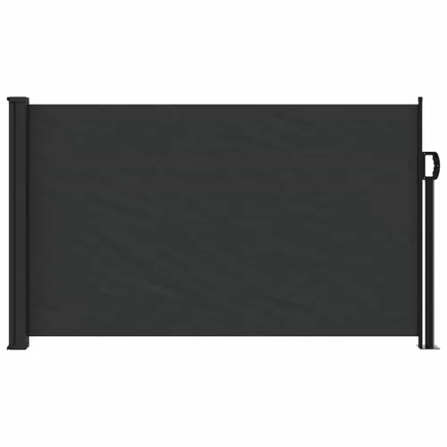  fekete behúzható oldalsó napellenző 120 x 500 cm