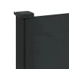 fekete behúzható oldalsó napellenző 120 x 500 cm