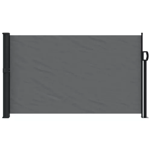  antracitszürke behúzható oldalsó napellenző 120 x 500 cm