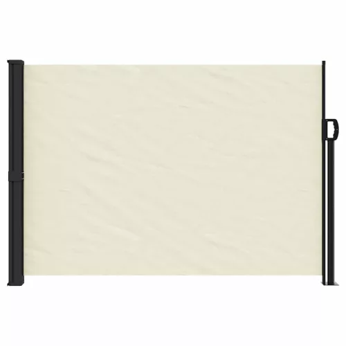  krémszínű behúzható oldalsó napellenző 140 x 500 cm