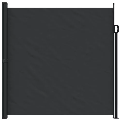  fekete behúzható oldalsó napellenző 200 x 500 cm