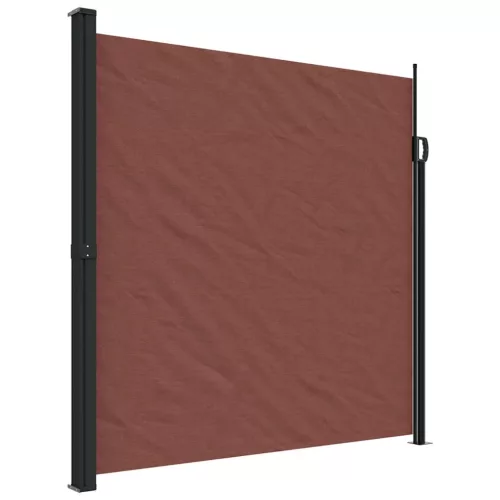  barna behúzható oldalsó napellenző 200 x 500 cm