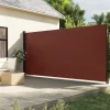  barna behúzható oldalsó napellenző 220 x 500 cm