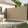  bézs behúzható oldalsó napellenző 220 x 500 cm