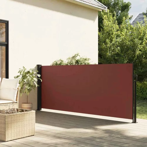  barna behúzható oldalsó napellenző 140 x 600 cm