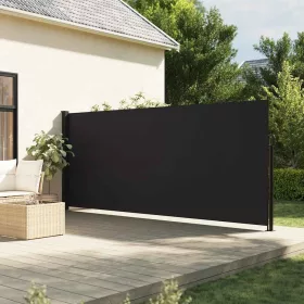  fekete behúzható oldalsó napellenző 160 x 600 cm