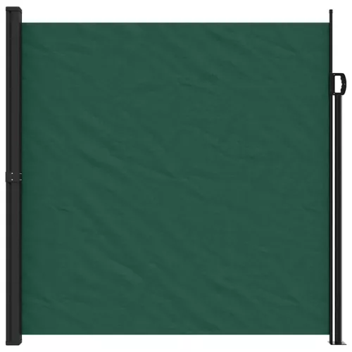  sötétzöld behúzható oldalsó napellenző 200 x 600 cm