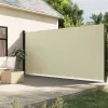  krémszínű behúzható oldalsó napellenző 220 x 600 cm