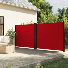  piros behúzható oldalsó napellenző 180 x 600 cm