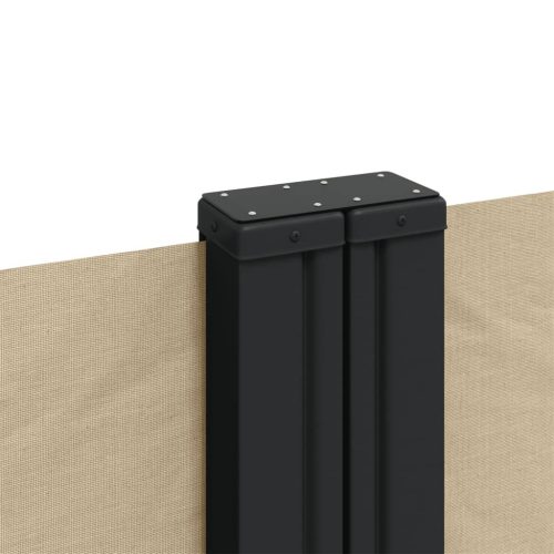  bézs behúzható oldalsó napellenző 120 x 1000 cm