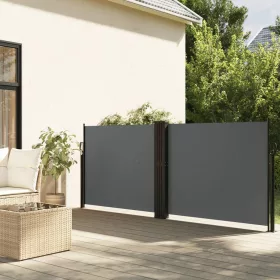    antracitszürke behúzható oldalsó napellenző 140 x 1000 cm