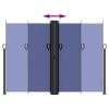  kék behúzható oldalsó napellenző 180 x 1000 cm