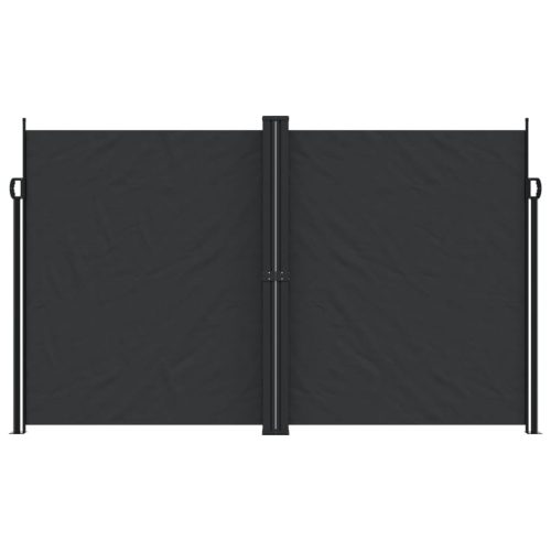  fekete behúzható oldalsó napellenző 200 x 1000 cm