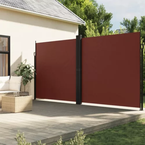  barna behúzható oldalsó napellenző 220 x 1000 cm
