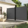  antracitszürke behúzható oldalsó napellenző 200 x 1200 cm