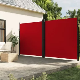  piros behúzható oldalsó napellenző 220 x 1200 cm