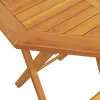  tömör akácfa összecsukható kerti asztal Ø60 x 75 cm