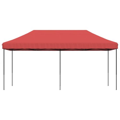  burgundi összecsukható felugró rendezvénysátor 580x292x315 cm