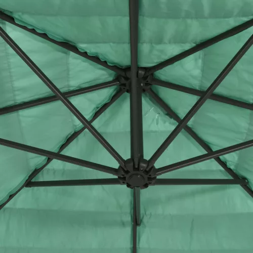  zöld kerti napernyő acél rúddal 290 x 290 x 238 cm