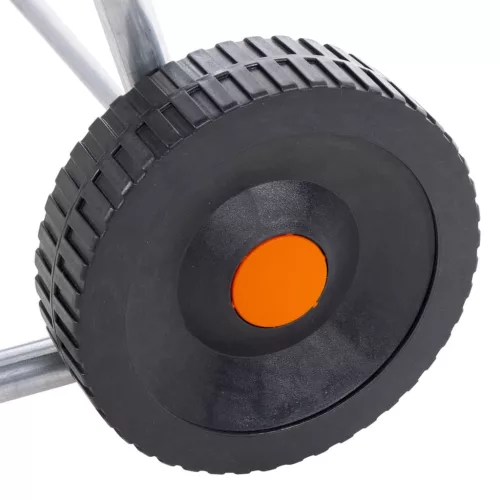  acél kerekes tömlődob 80 m 1/2-es vagy 50 m 3/4"-es tömlőhöz"